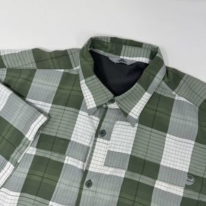 Wrangler Outdoor Series Moisture Wicking Green Plaid Shirt Size X‎ Large